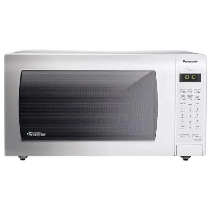 Panasonic - 1.6 cu. Ft Counter top Microwave in White - NNST766W White