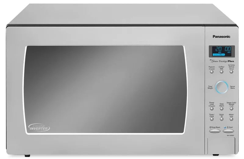 Panasonic - 2.2 cu. Ft Counter top Microwave in Stainless - NNSE996SC Stainless