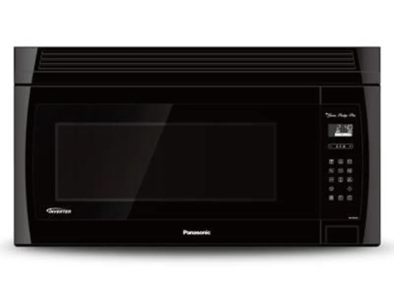 Panasonic - 2 cu. Ft Over the range Microwave in Black - NNSE284B Black