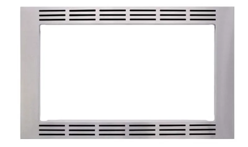 Panasonic - 30 Inch Build In Microwave Trim Kit for 2.2 cu. Ft. Microwaves in Stainless - NNTK932S Stainless