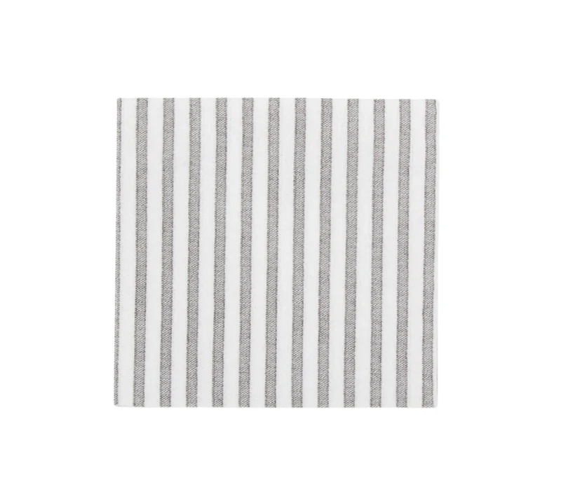 Papersoft Napkins Capri Light Gray Cocktail Napkins (Pack of 20)