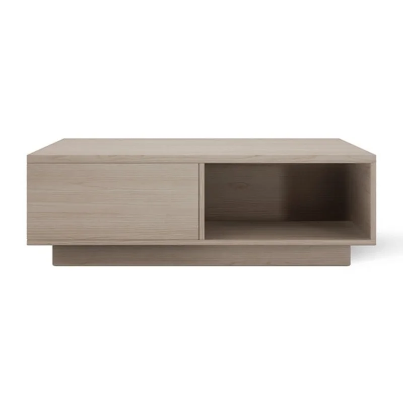 Papyrus Elm Cocktail Table, Dove, 48" x 32"