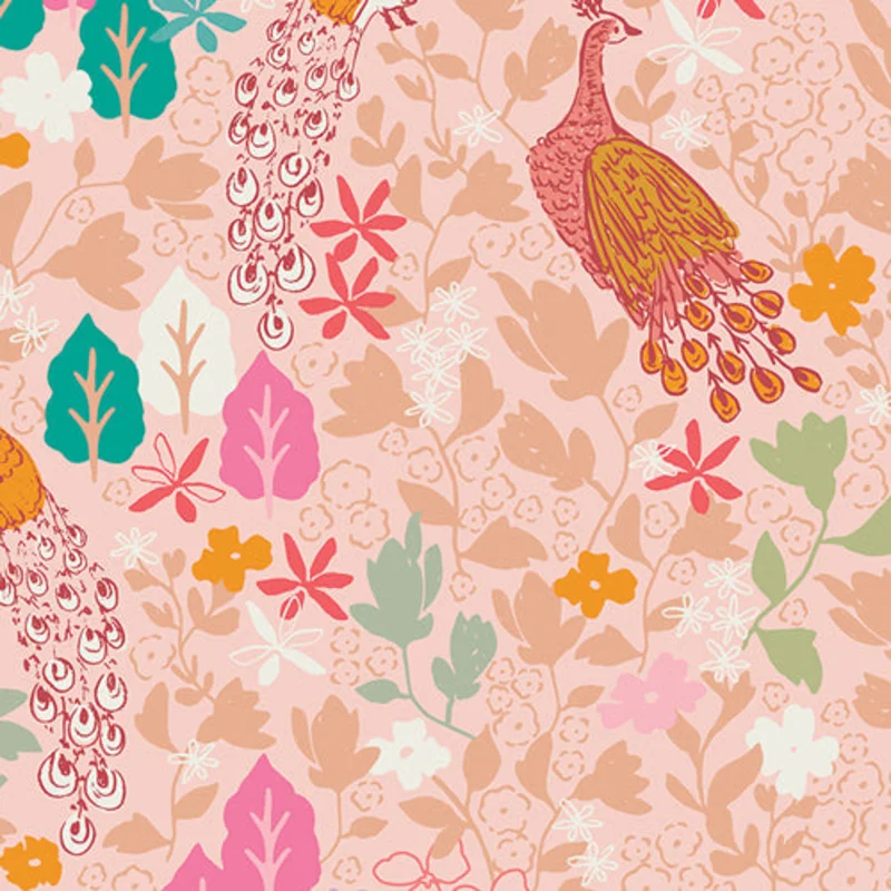 PARADISE GARDEN: Peacocks Waltz (1/4 Yard)