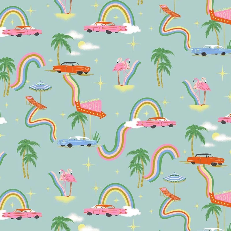 PARADISE ROYALE: Psyhedelia-Harbor (1/4 Yard)