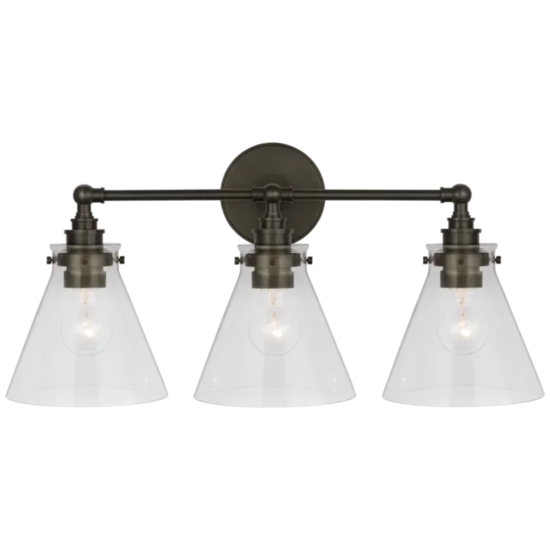 Parkington 24" Three Light Bath Bar, Bronze