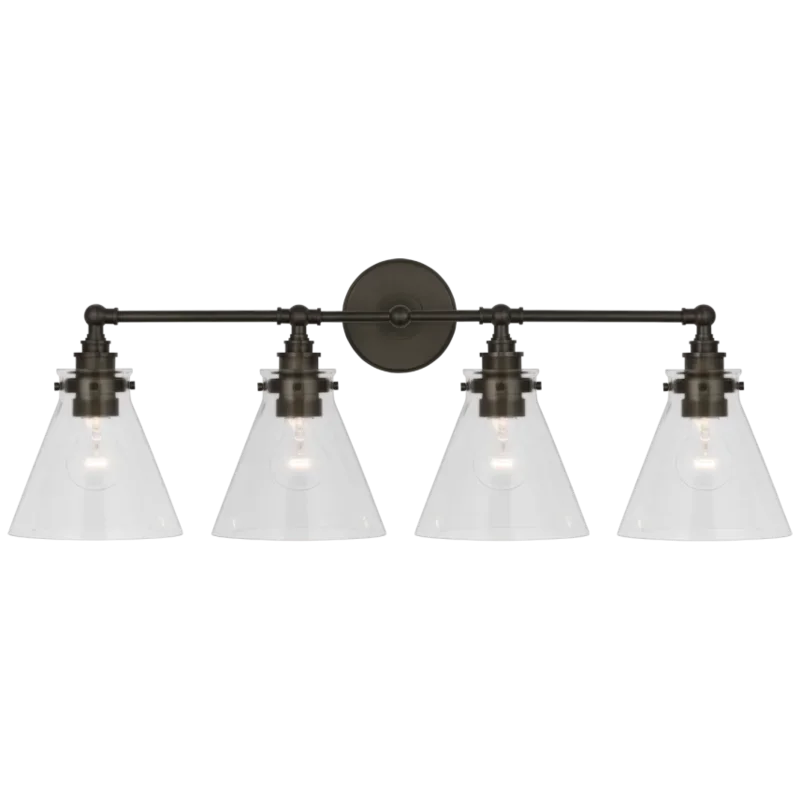 Parkington 32" Four Light Bath Bar, Bronze