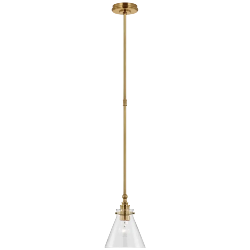 Parkington 9" Pendant, Brass