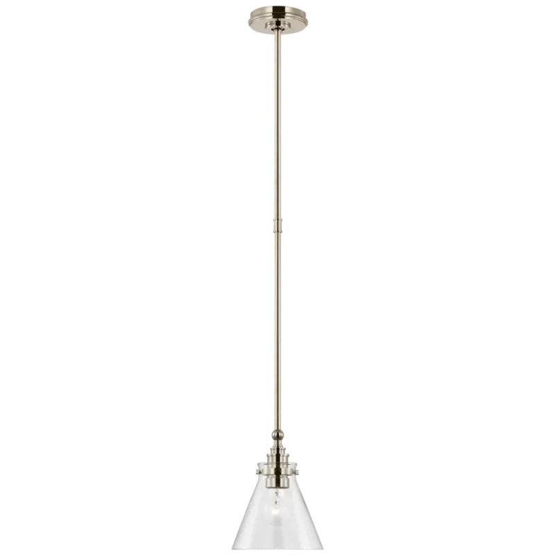 Parkington 9" Pendant, Polished Nickel