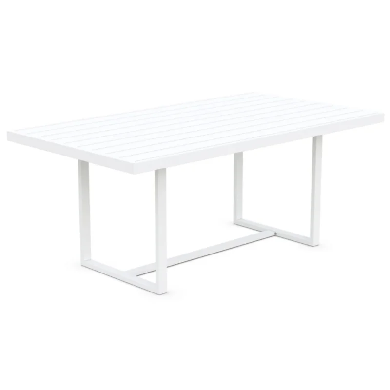 Pavia 71" Dining Table, White, 71"W x 39.4"D