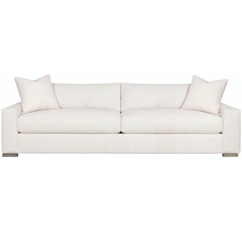 Paxton Two Seat Extended Sofa, Nomad Snow Performance Fabric, 109"W