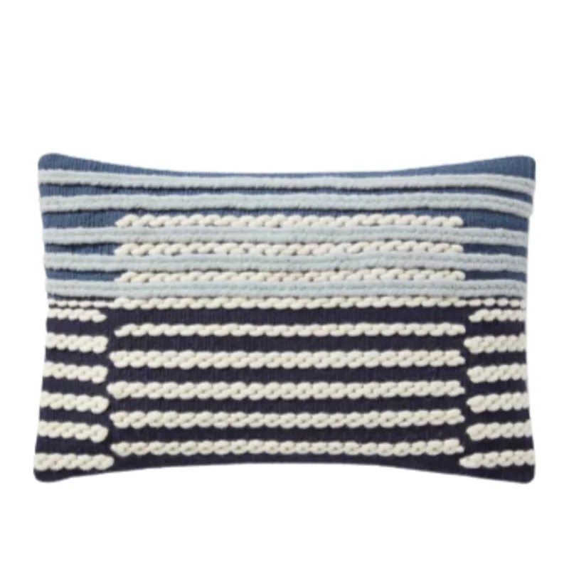 Ped0017 Indigo / White, 13" x 21"