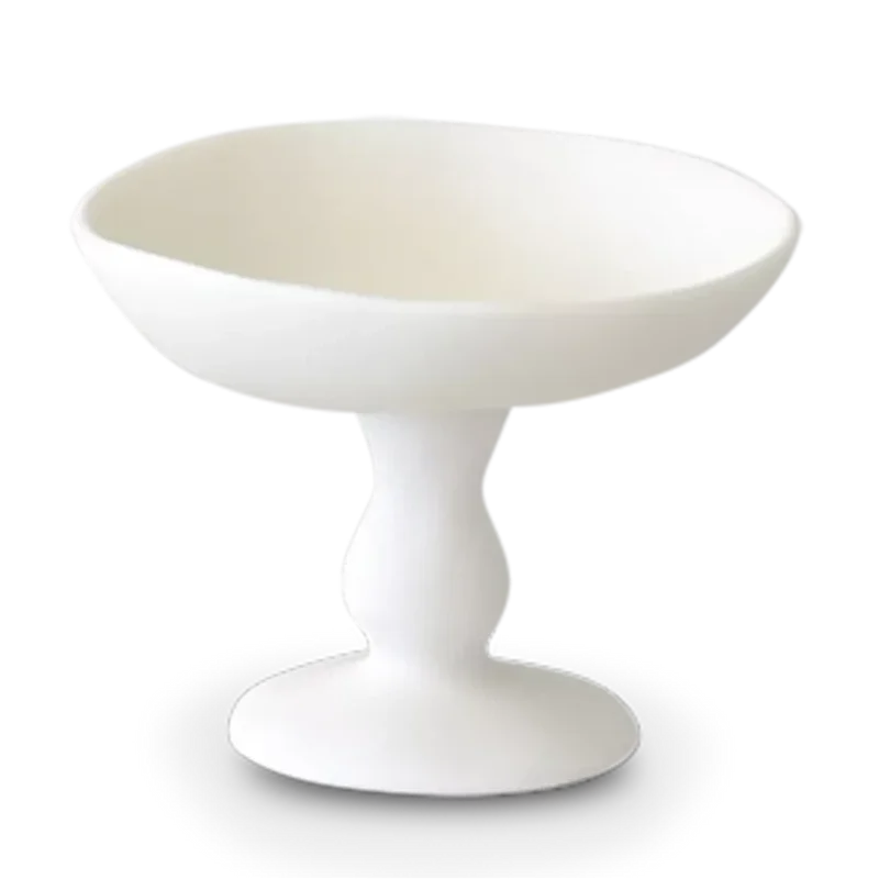 Pedestal Large Bowl, White