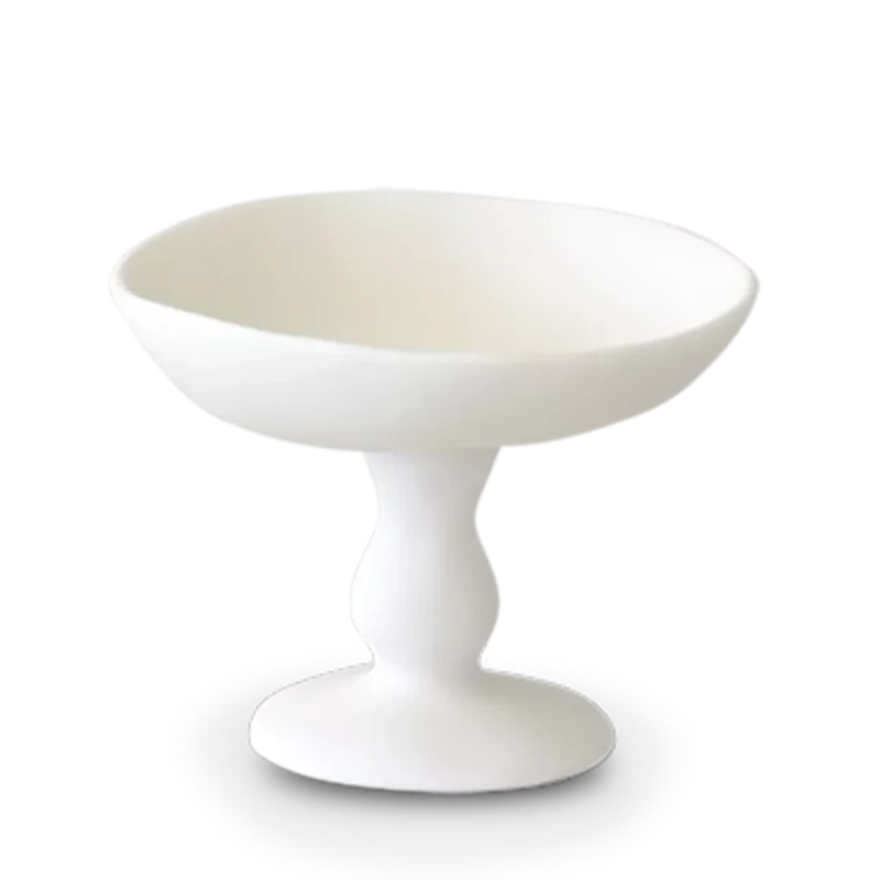 Pedestal Small Bowl, White