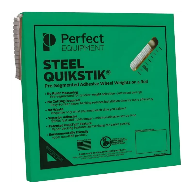 Perfect 200624STRV Standard Steel Stick-On Wheel Weights, 0.25 oz Roll (1,280 Pcs)