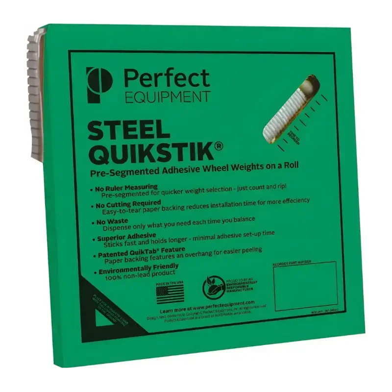 Perfect 300360STR Steel Stick-On Wheel Weights,0.5 oz Roll (640 Pcs)