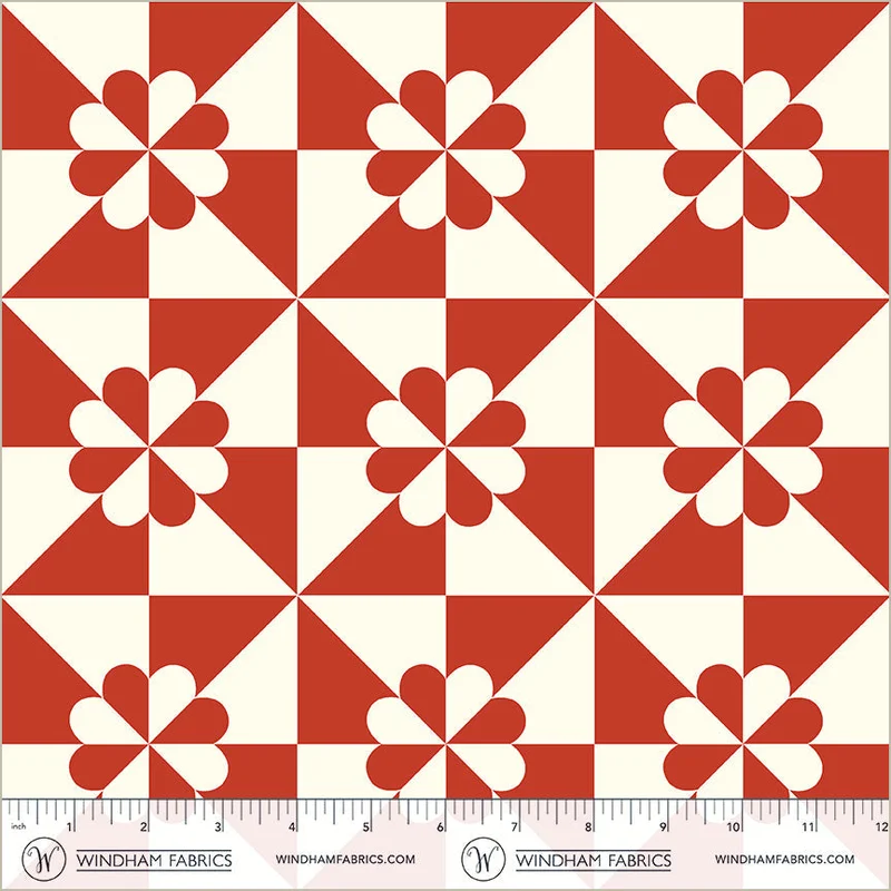 PERFECT POINTS II: Hearts and Gizzards-Red (1/4 Yard)