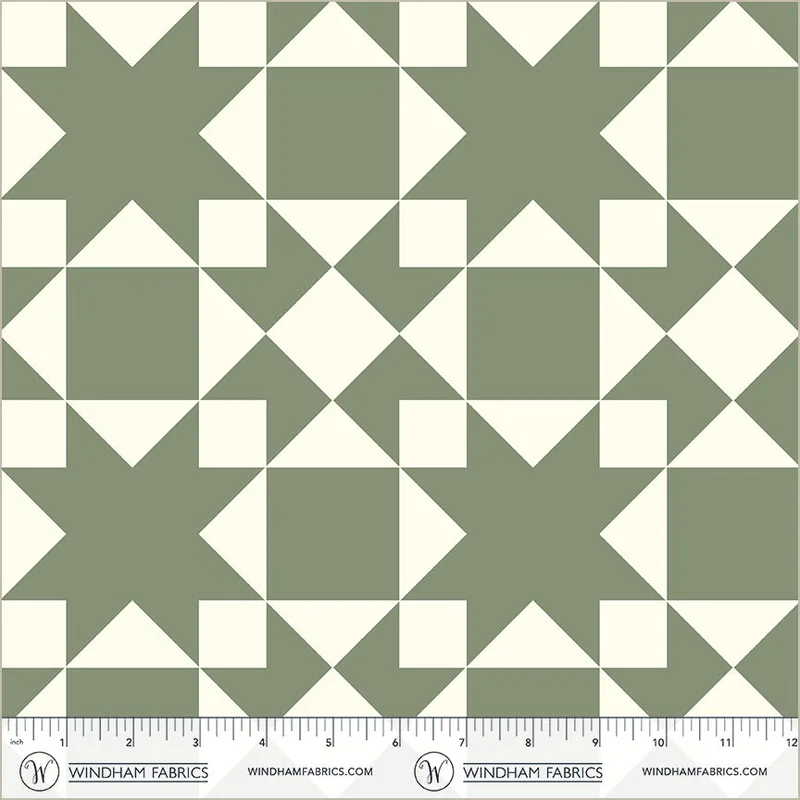 PERFECT POINTS II: Sawtooth-Jade (1/4 Yard)