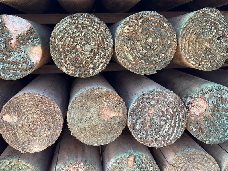 Perfect Posts 4" x 7' Line Posts - Precision-Turned Wood Fence Posts