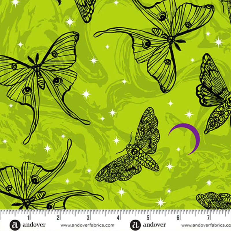 PHANTASM: Mystic Moths-Venom (1/4 Yard)
