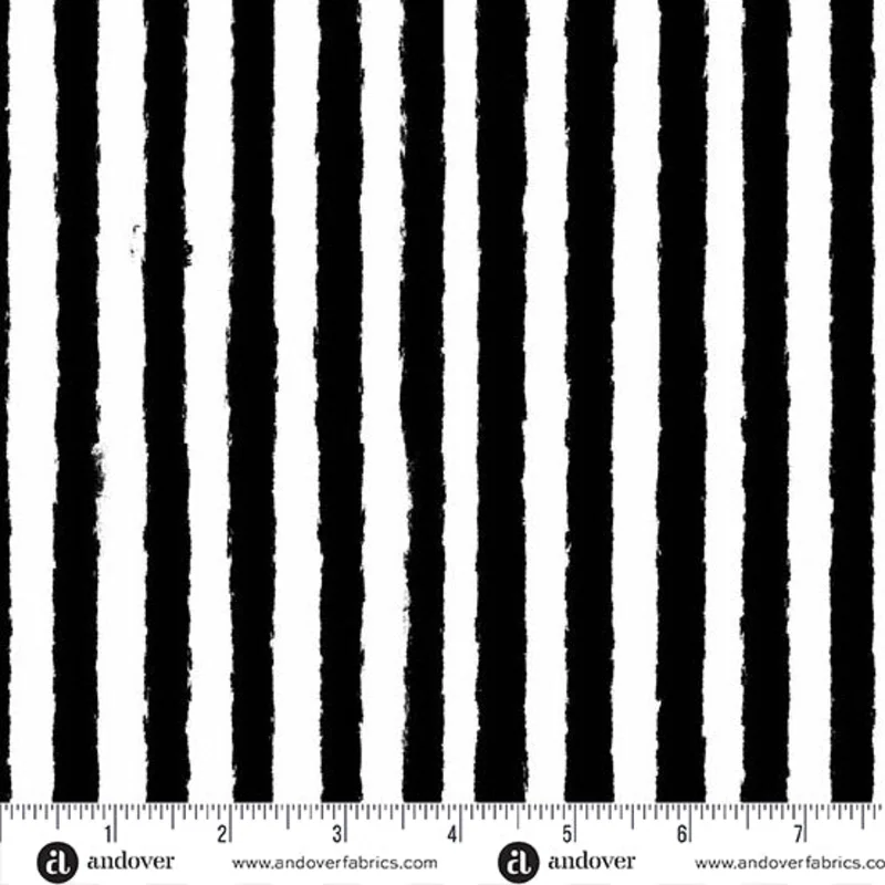 PHANTASM: Shadow Stripe-Raven (1/4 Yard)