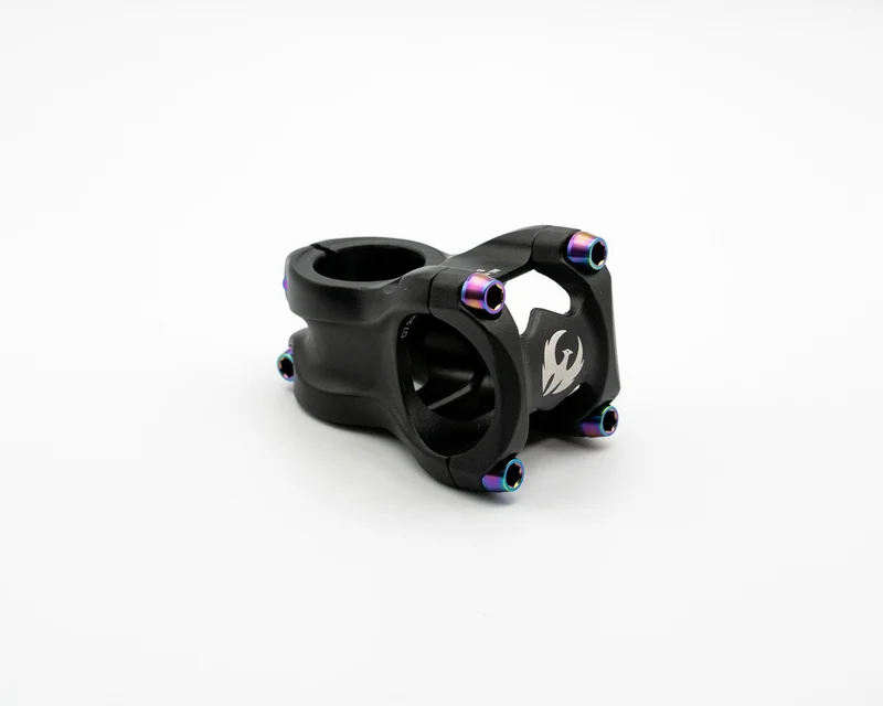 Pivot Phoenix Stem Bolt Kit - Tapered Heads - Titanium Rainbow Oil Slick