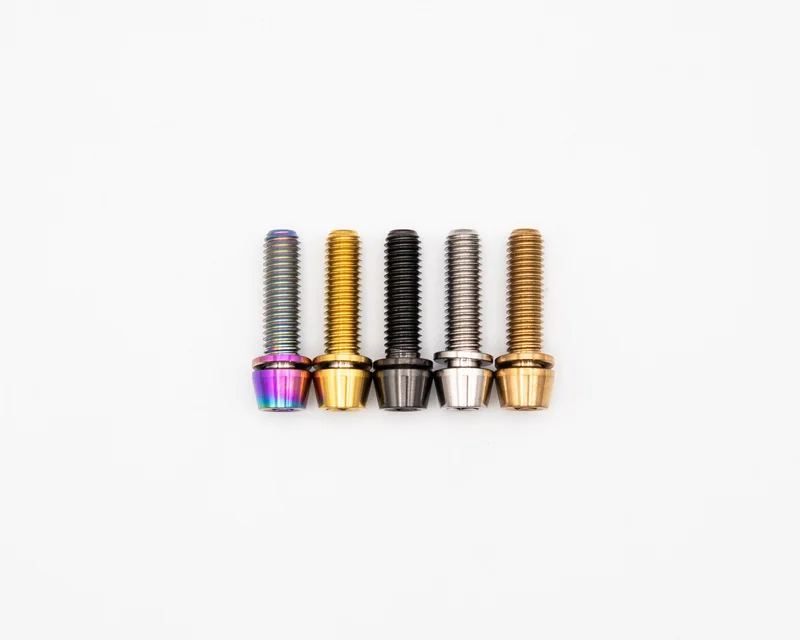 Pivot Seat Collar Bolt - Titanium Rainbow Oil Slick