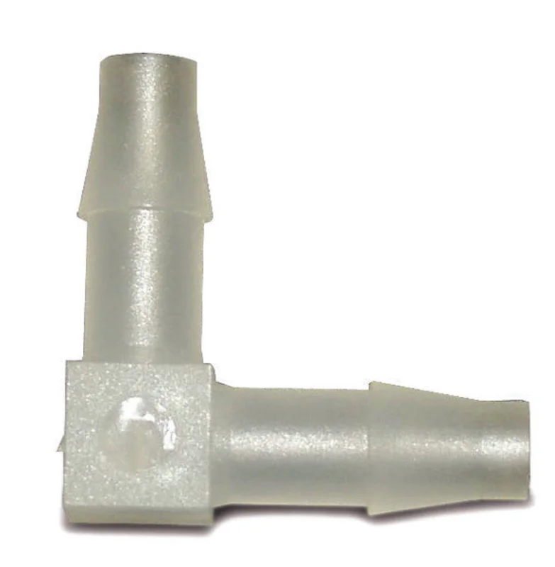 Plastic 90 Hose Barb-Barb Fittings