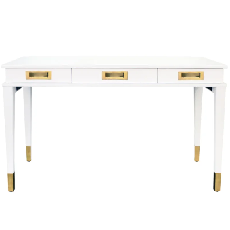 Plato Desk, White, 52"W x 31.25"H x 23.75"D