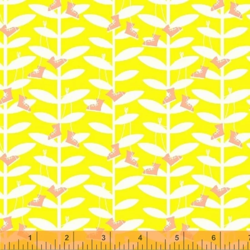 Playground: Beanstalk Yellow (1/4 Yard)