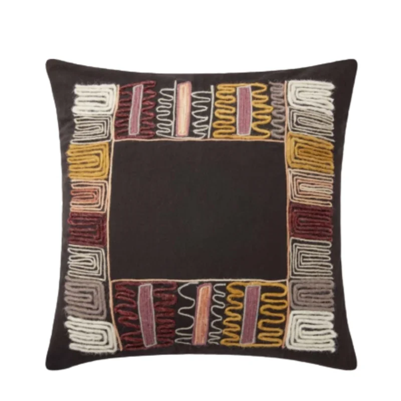 Pll0001 Black / Multi, 22" x 22"