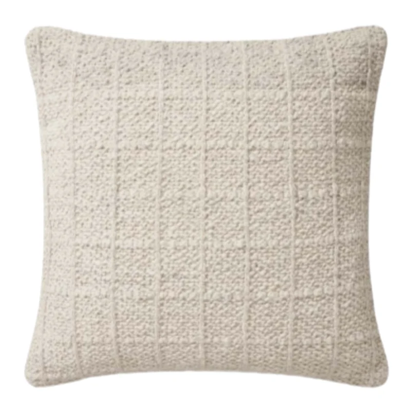 Pmh0018 Ivory, 22" x 22", Magnolia Home by Joanna Gaines Loloi