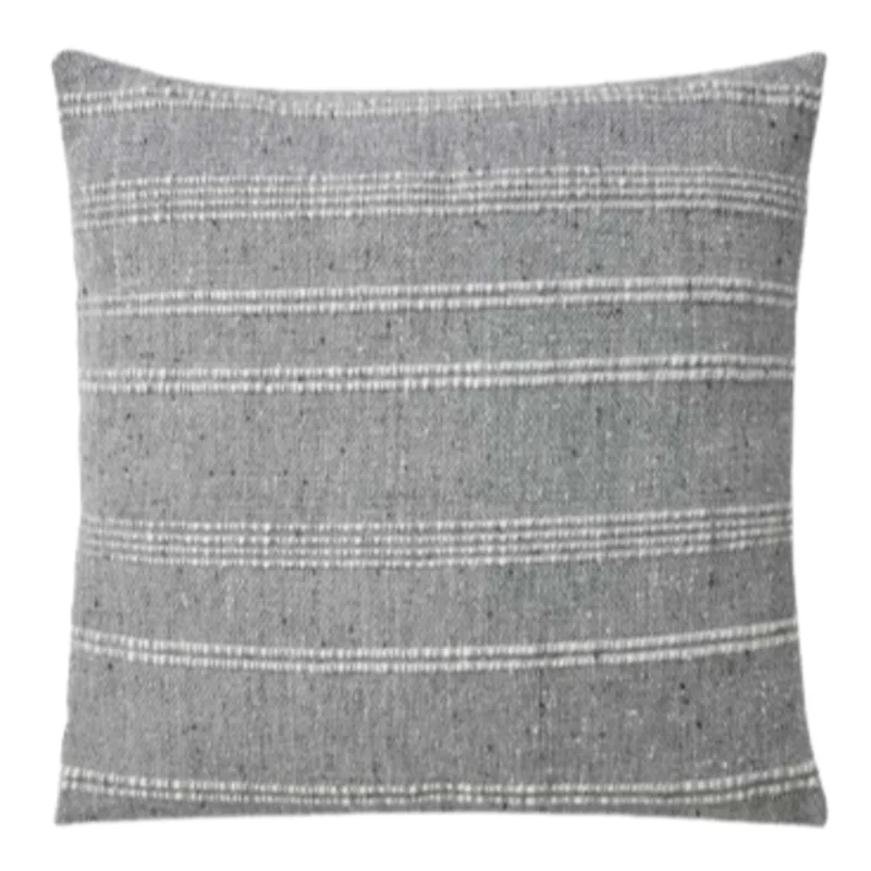 Pmh0026 Grey, 22" x 22", Magnolia Home by Joanna Gaines Loloi, Magnolia Home by Joanna Gaines Loloi