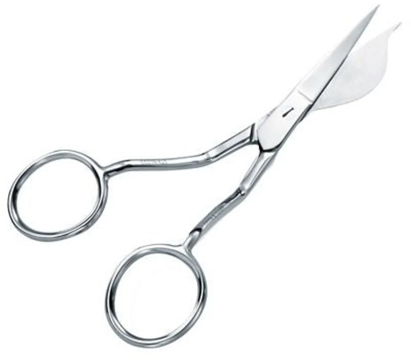 Pointed Duckbill Applique Scissors 6" double curve