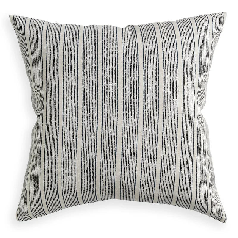Pollara Indigo Linen Cushion , 20" X 20"