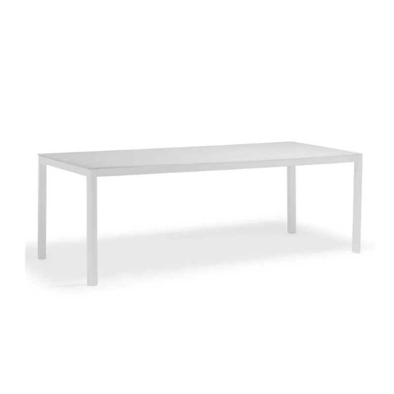 Polo/Ella Rectangular Dining Table - White, 71"W x 35"D