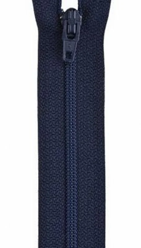 Polyester Zipper 18", Navy