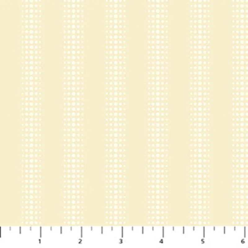 POP SUGAR: Dot Stripe-Ivory (1/4 Yard)