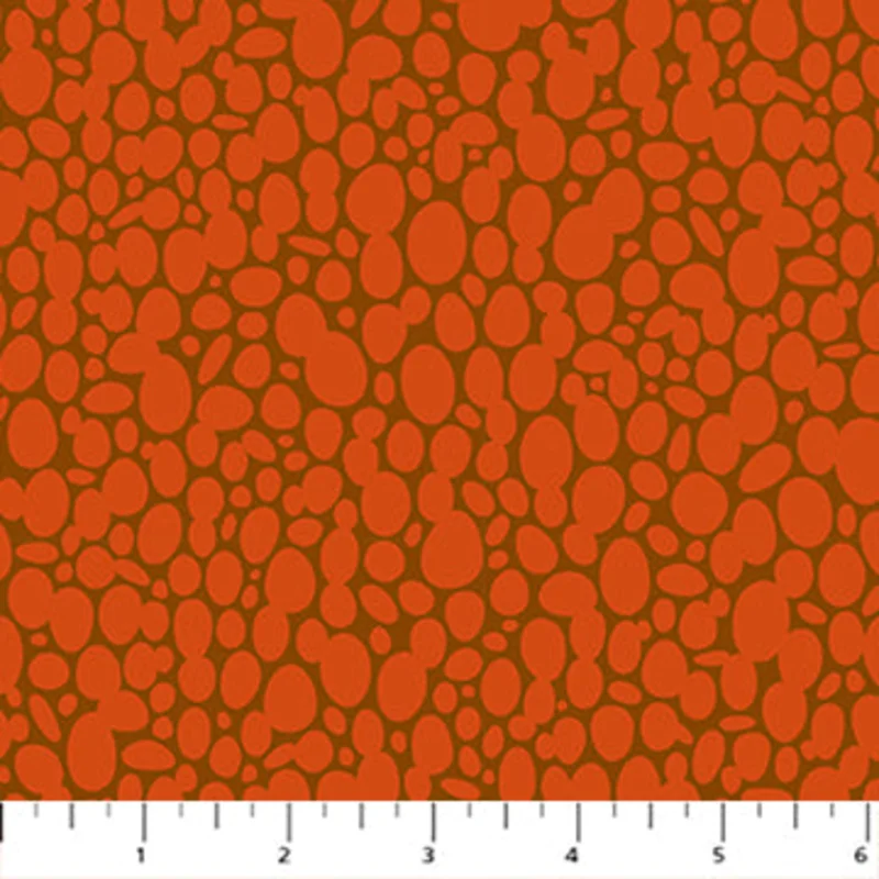 POP SUGAR: Skipping Stones-Persimmon (1/4 Yard)