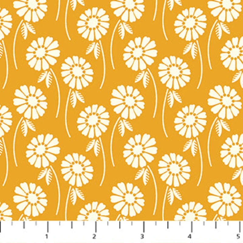 POP SUGAR: Upsy Daisy-Butterscotch (1/4 Yard)