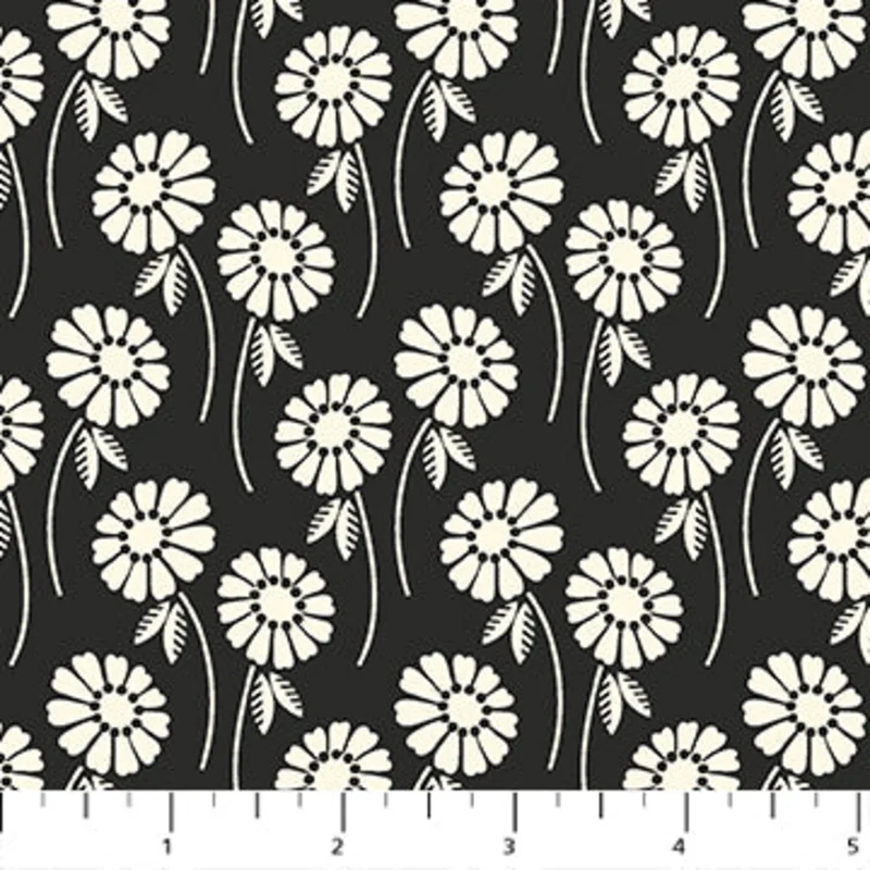 POP SUGAR: Upsy Daisy-Licorice (1/4 Yard)