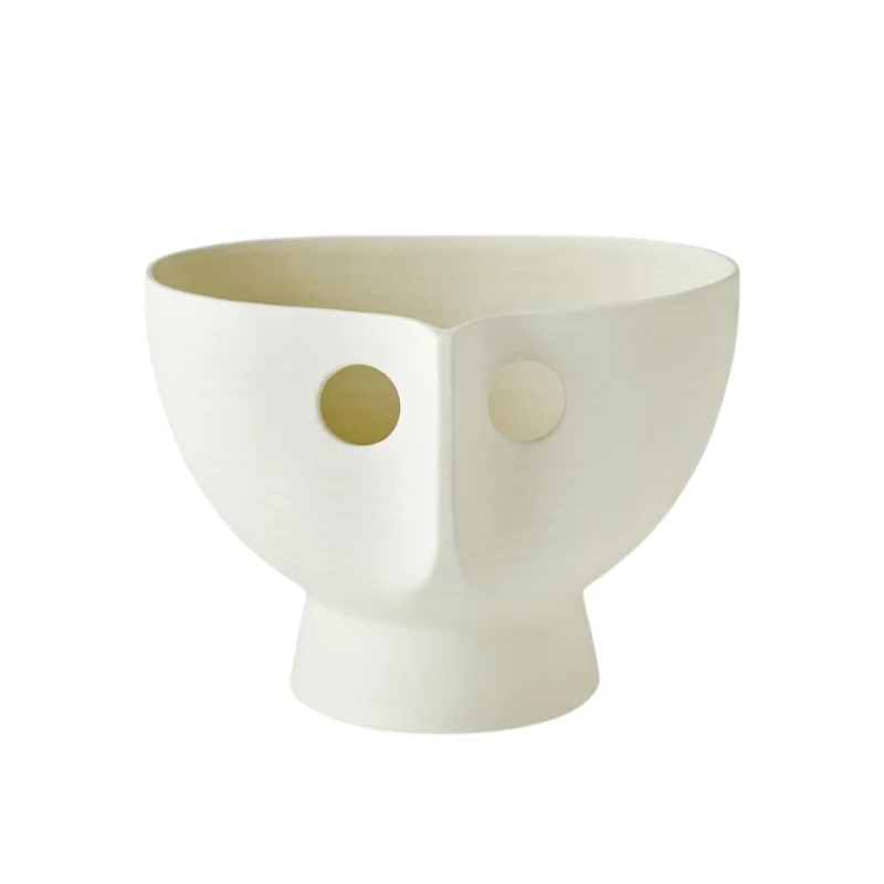 Popeye Vase, White, Short