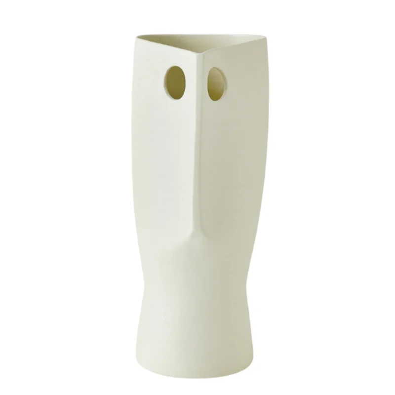Popeye Vase, White, Tall