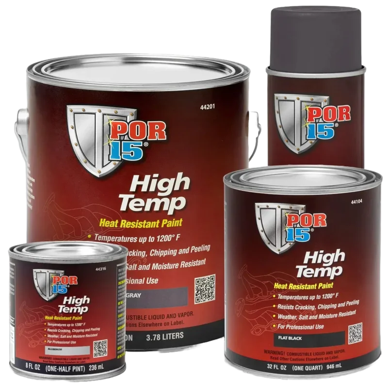 POR - 15 High Temp High Heat Resistant Paint Flat Black