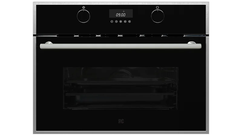 Porter & Charles - 1.3 cu. ft Speed Wall Oven in Black Stainless - SPPS60TM Black Stainless