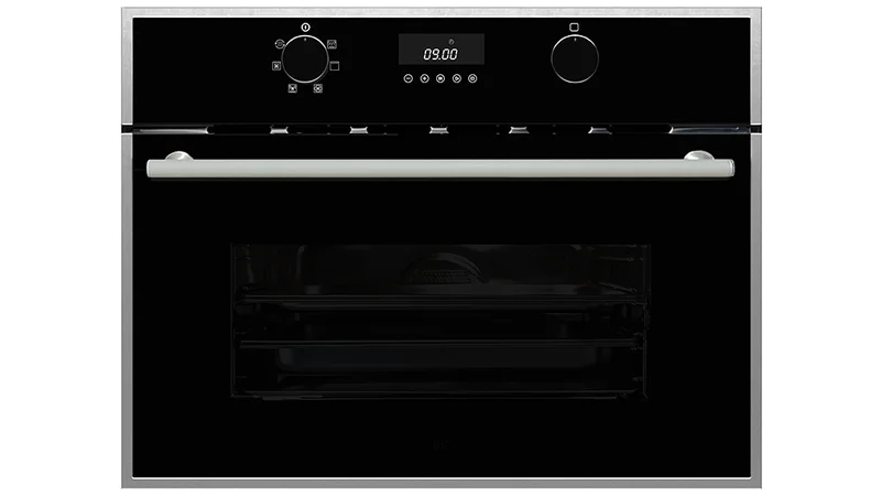 Porter & Charles - 1.3 cu. ft Steam Wall Oven in Black Stainless - STPS60TM Black Stainless