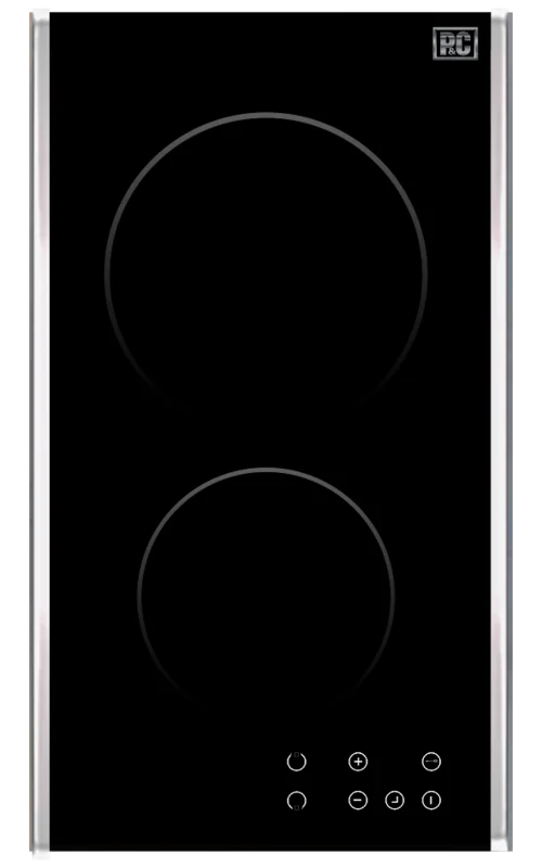 Porter & Charles - 11.4375 inch wide Electric Cooktop in Black Stainless - CC30V Black Stainless