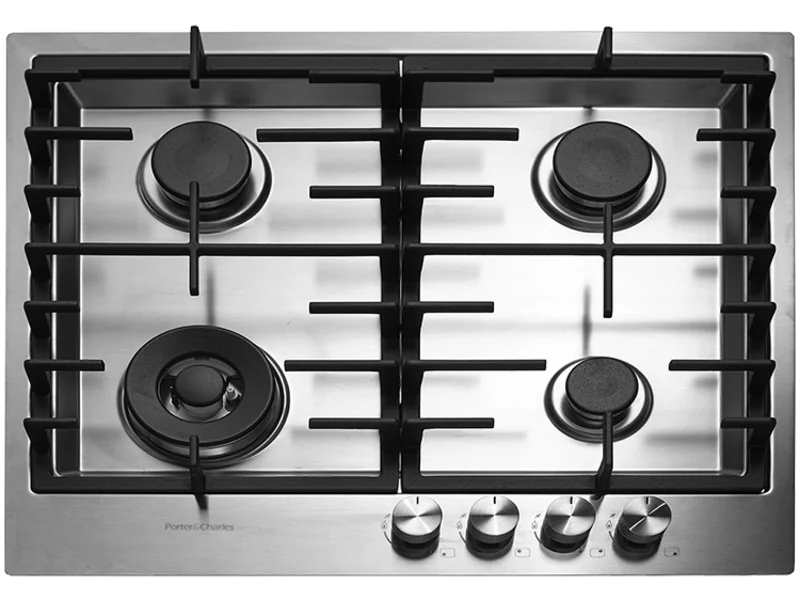 Porter & Charles - 23.1875 inch wide Gas Cooktop in Stainless - CG60WOK-F Stainless
