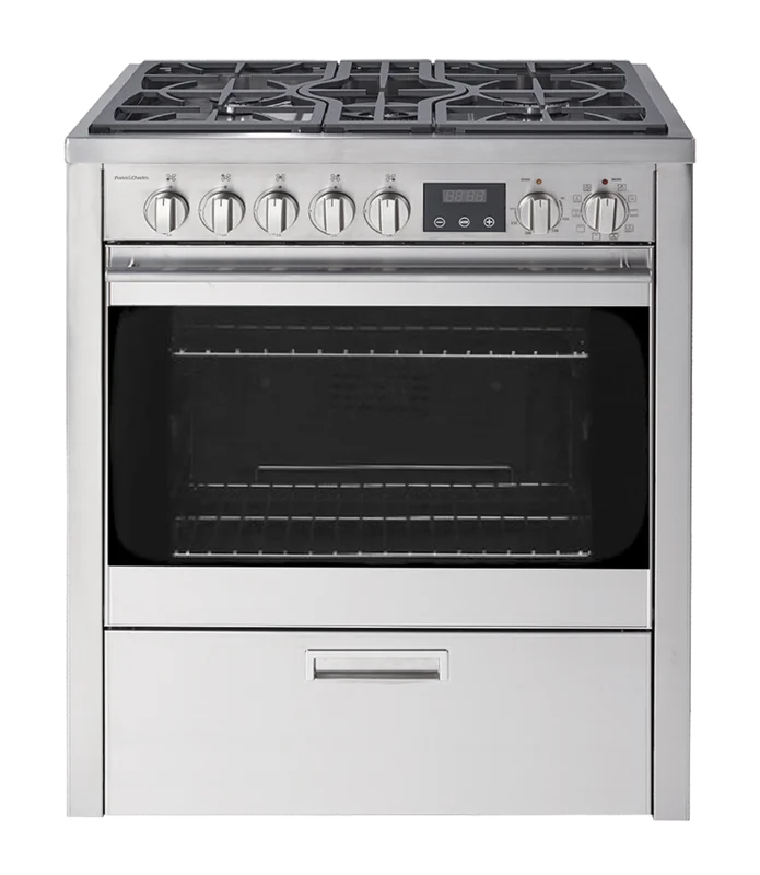 Porter & Charles - 3.8 cu. ft Dual Fuel Range in Stainless - FEG76B3 Stainless
