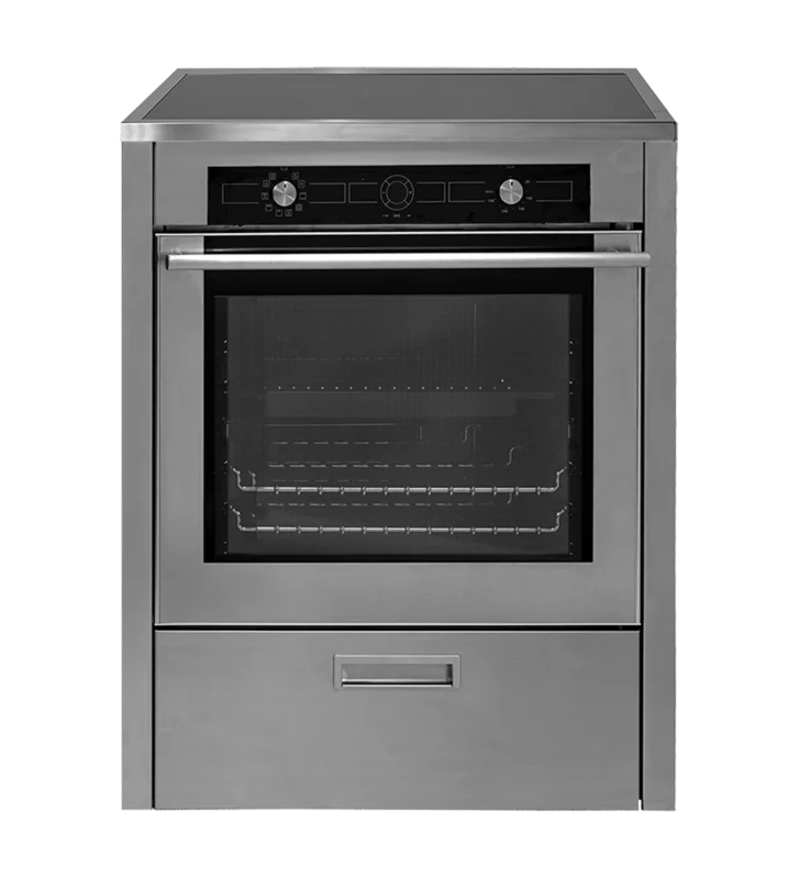 Porter & Charles - 3.8 cu. ft Induction Range in Stainless - FEC-IR76S Stainless