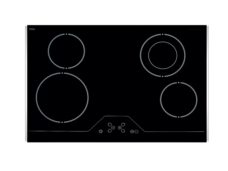Porter & Charles - 30.75 inch wide Electric Cooktop in Black Stainless - CC76V Black Stainless